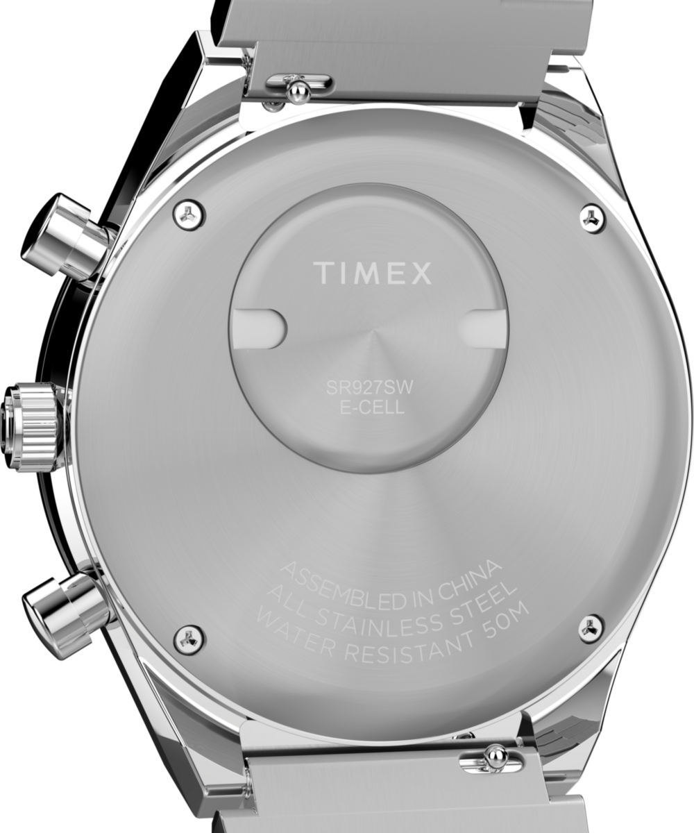 Q Timex® Chronograph 40mm Stainless Steel Bracelet Watch - Image 6