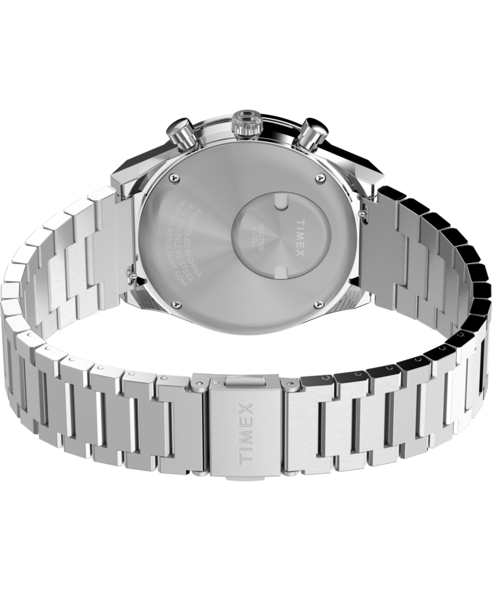 Q Timex® Chronograph 40mm Stainless Steel Bracelet Watch - Image 7