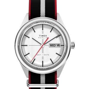 Marlin® Jet Quartz 38mm Fabric Strap Watch
