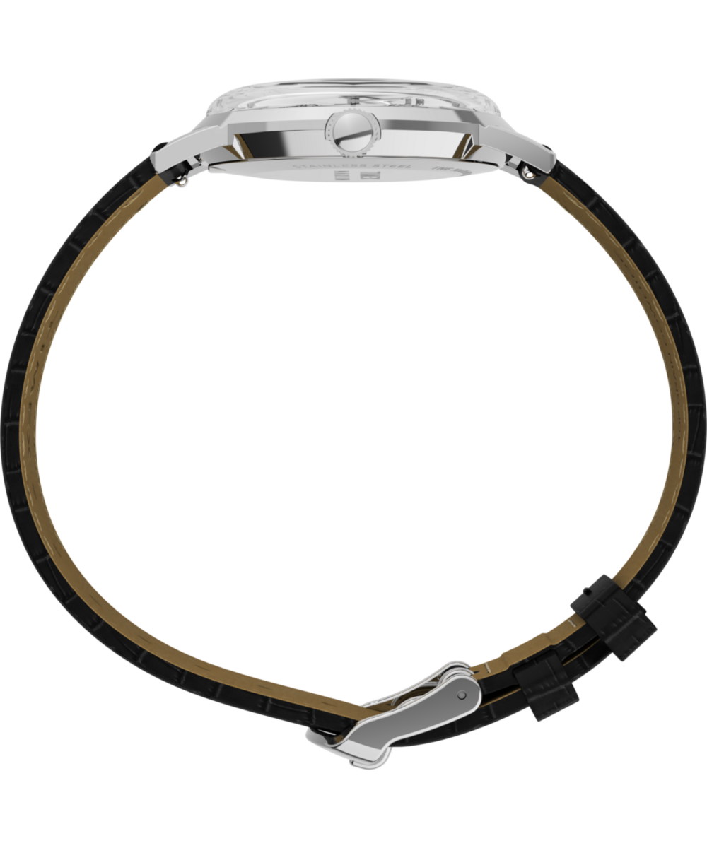 Marlin® Quartz 34mm Leather Strap Watch - Image 3