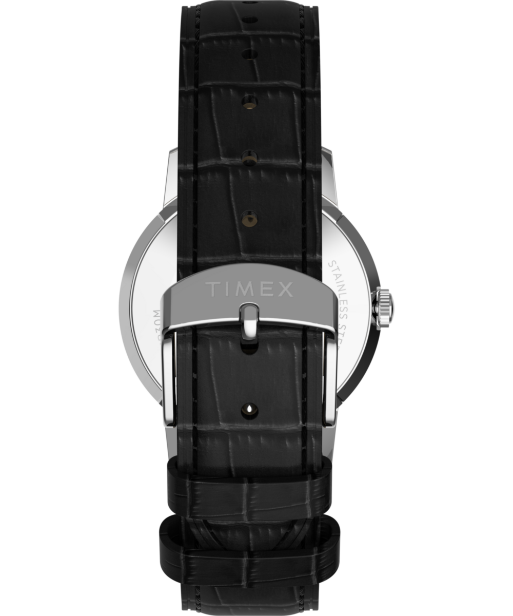 Marlin® Quartz 34mm Leather Strap Watch - Image 4