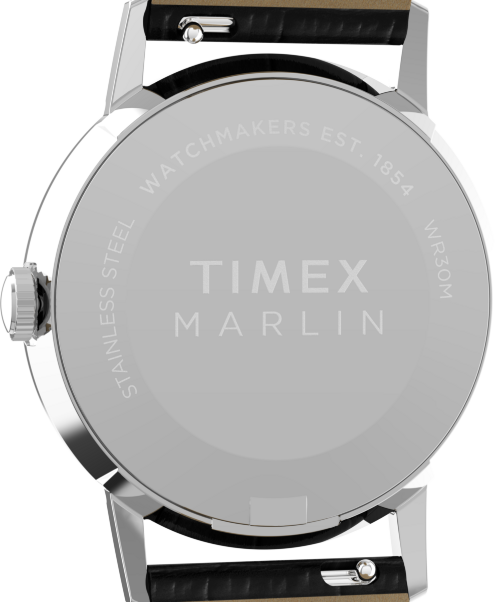Marlin® Quartz 34mm Leather Strap Watch - Image 5