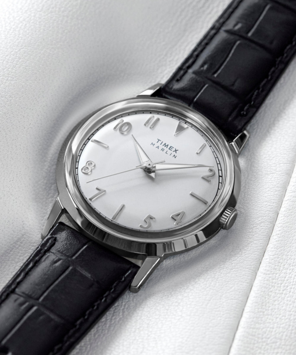 Marlin® Quartz 34mm Leather Strap Watch - Image 9