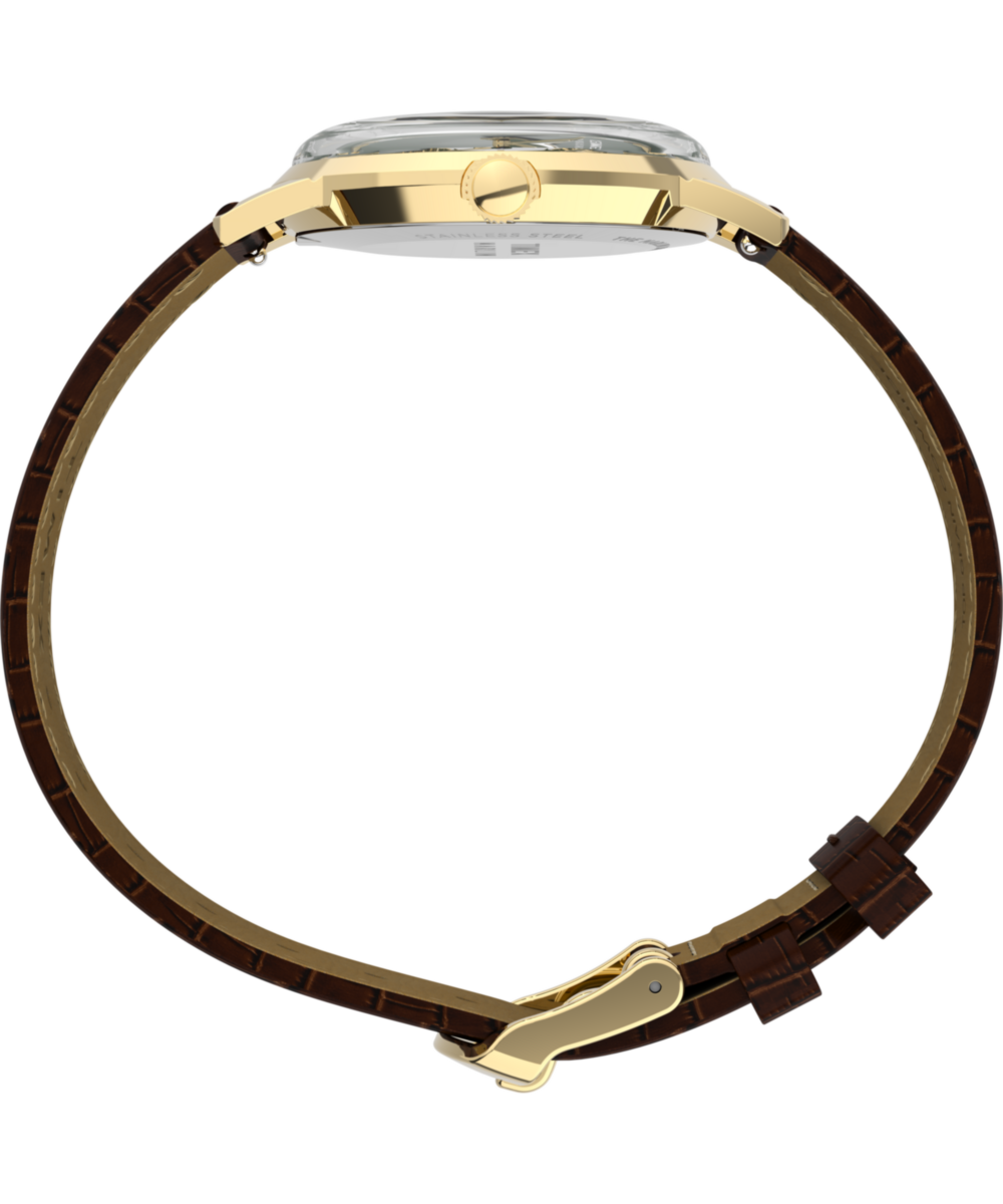 Marlin® Quartz 34mm Leather Strap Watch - Image 3