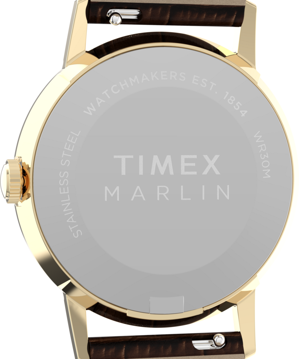 Marlin® Quartz 34mm Leather Strap Watch - Image 5