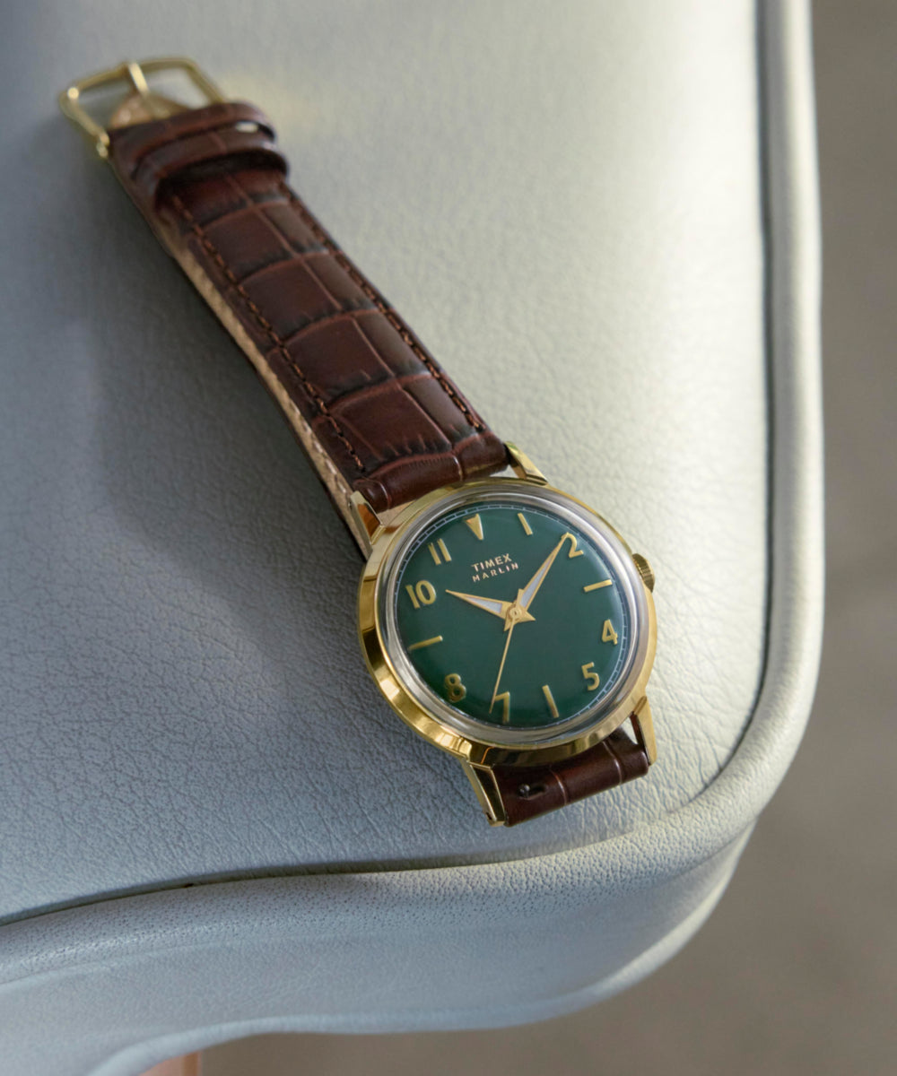 Marlin® Quartz 34mm Leather Strap Watch - Image 8