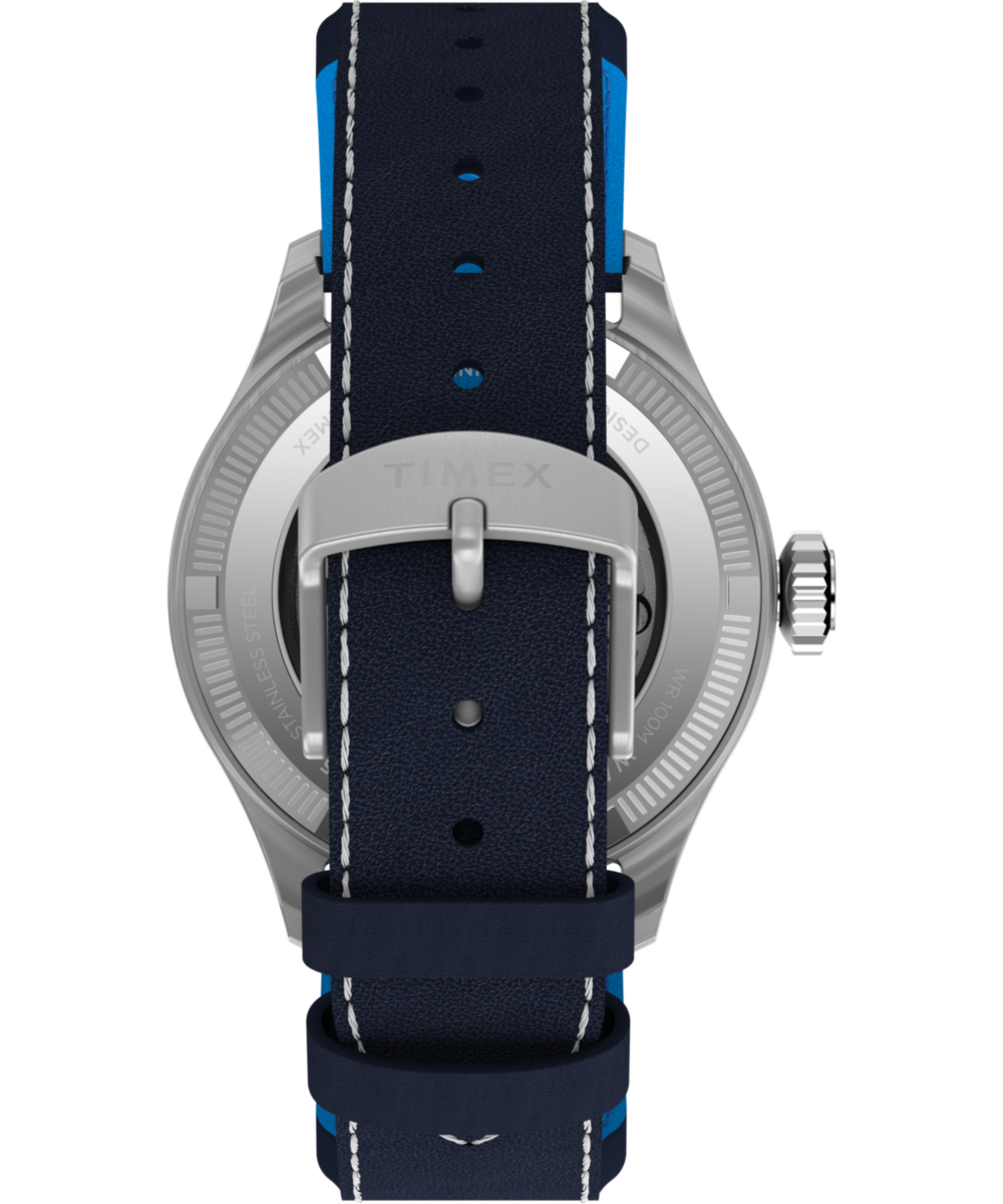 Pan Am® x Timex Waterbury Automatic Ace 41mm Leather Strap Watch - Image 5