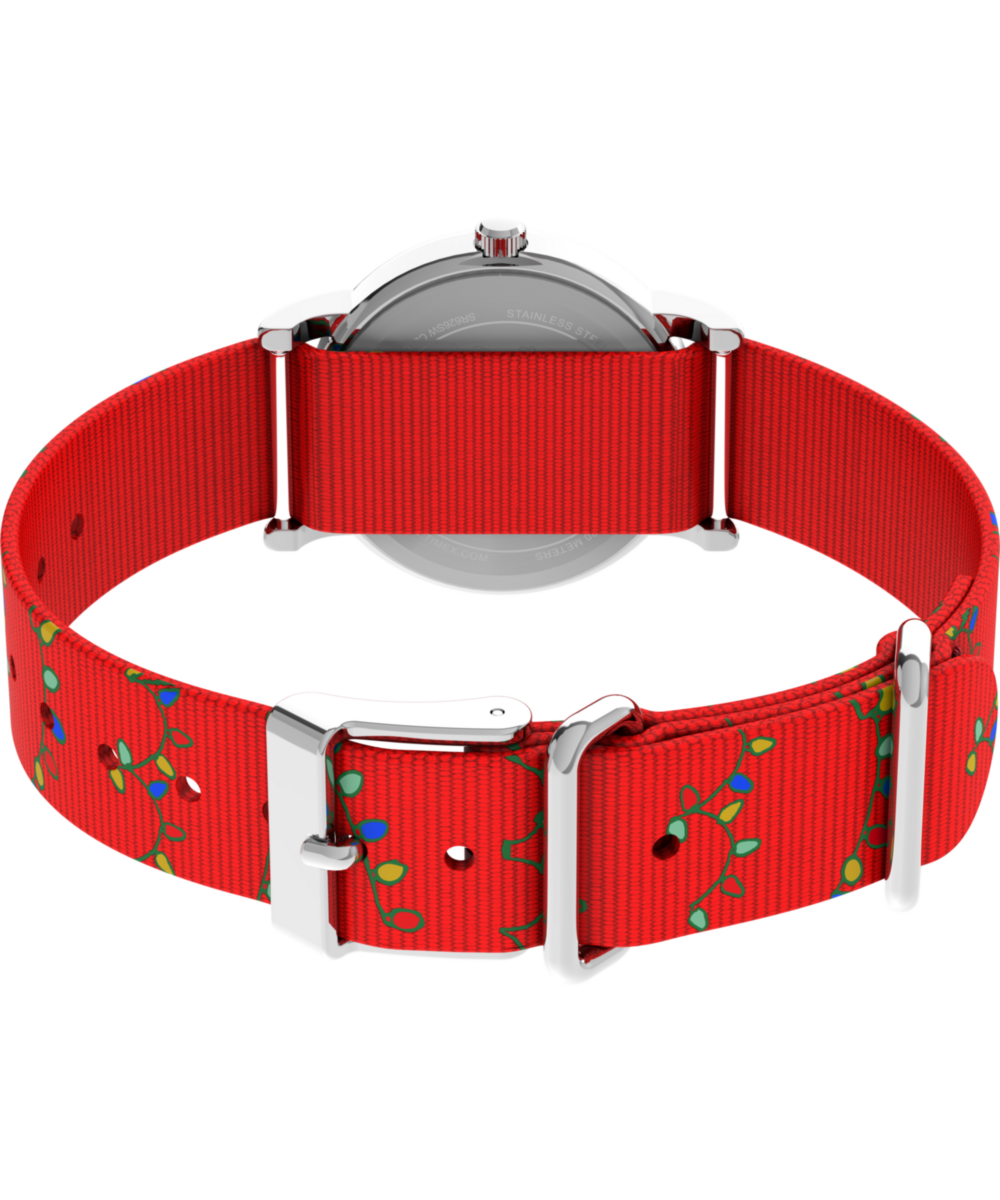 Peanuts® x Timex Weekender Snoopy Santa Hat 31mm Fabric Strap Watch - Image 5
