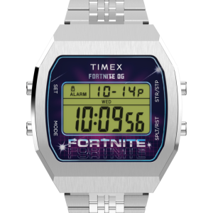 Timex x Fortnite T80 36mm Stainless Steel Bracelet Watch
