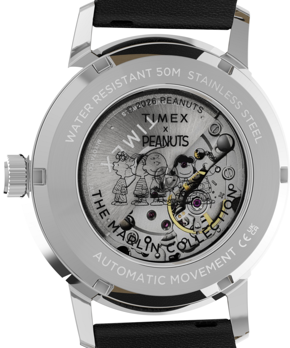 Peanuts® x Timex Marlin® Automatic Americana 40mm Leather Strap Watch - Image 5