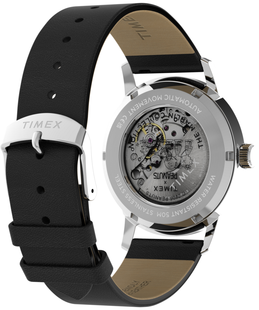 Peanuts® x Timex Marlin® Automatic Americana 40mm Leather Strap Watch - Image 6