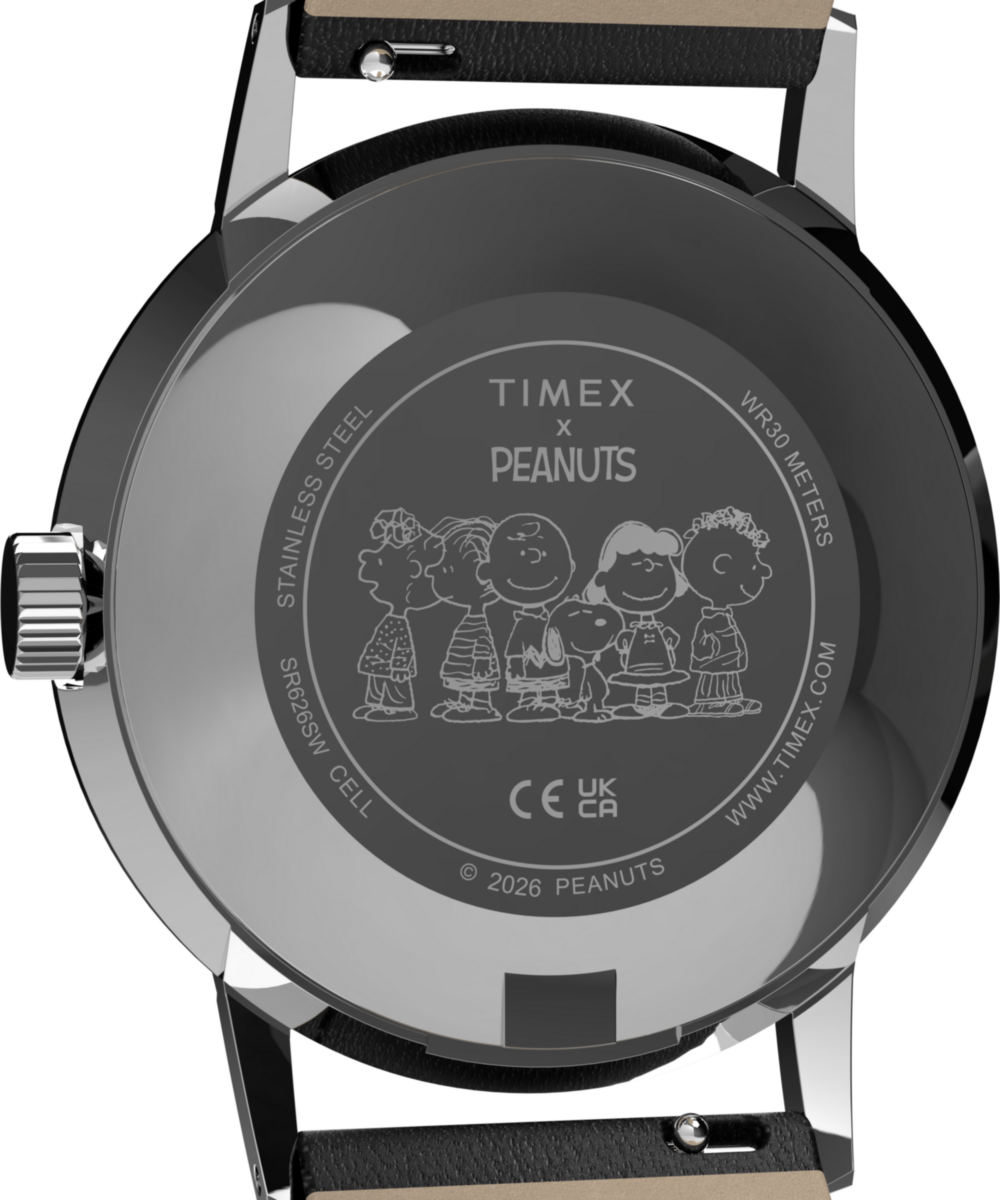 Peanuts® x Timex Marlin® Pickleball 38mm Leather Strap Watch - Image 5