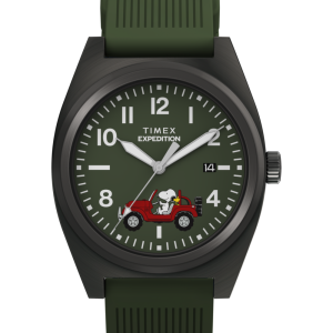 Peanuts® x Timex Expedition Snoopy Road Trip 39mm Silicone Strap Watch
