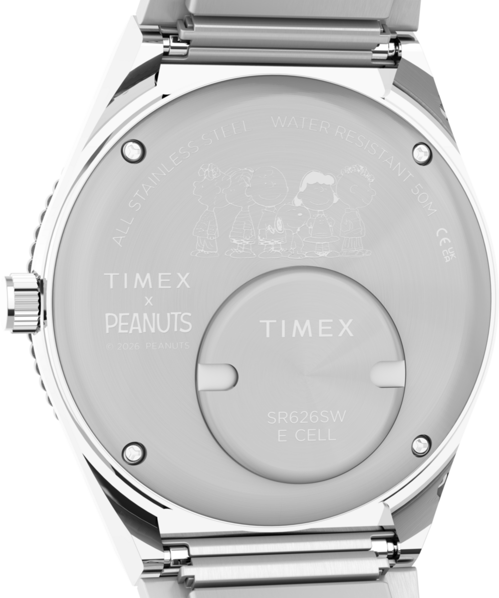 Peanuts® x Q Timex® 36mm Stainless Steel Expansion Band Watch - Image 6