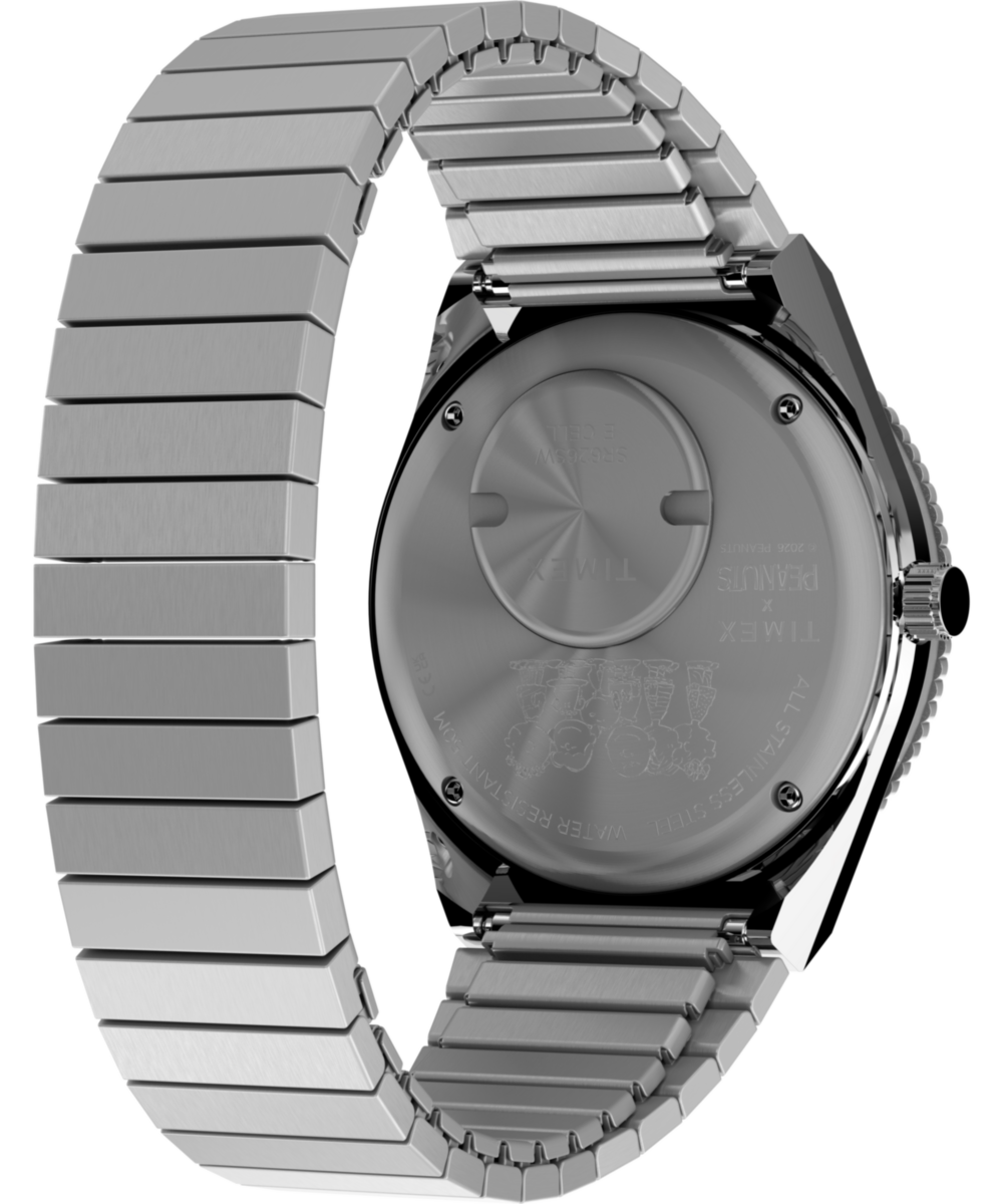 Peanuts® x Q Timex® 36mm Stainless Steel Expansion Band Watch - Image 7