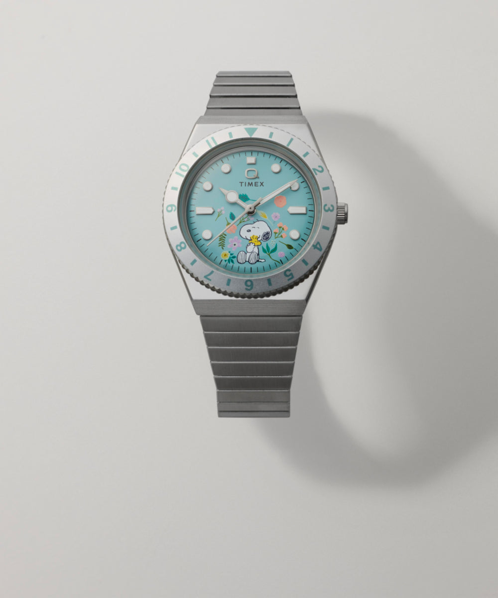 Peanuts® x Q Timex® 36mm Stainless Steel Expansion Band Watch - Image 8