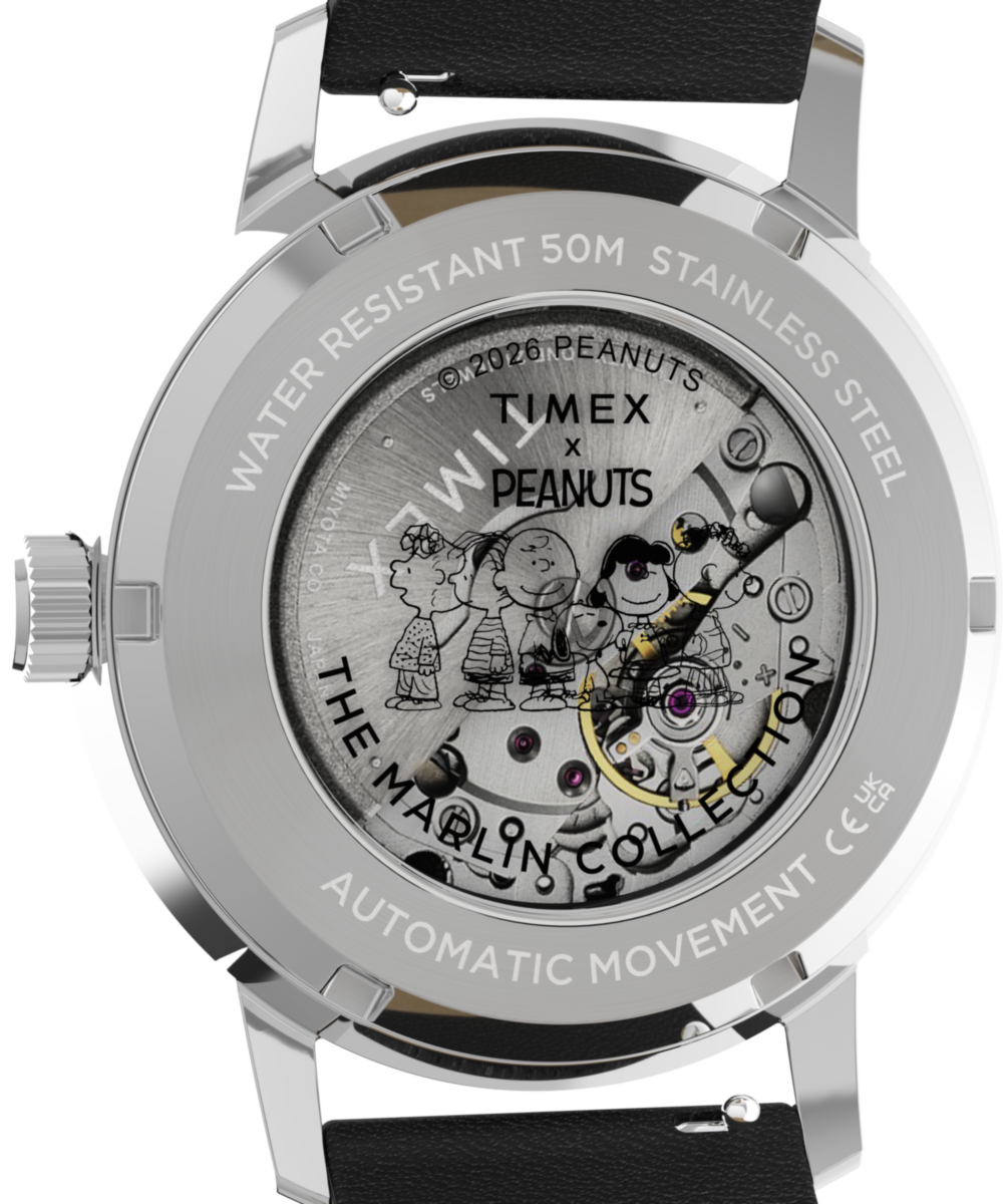 Peanuts® x Timex Marlin® Automatic Soccer 40mm Leather Strap Watch - Image 5