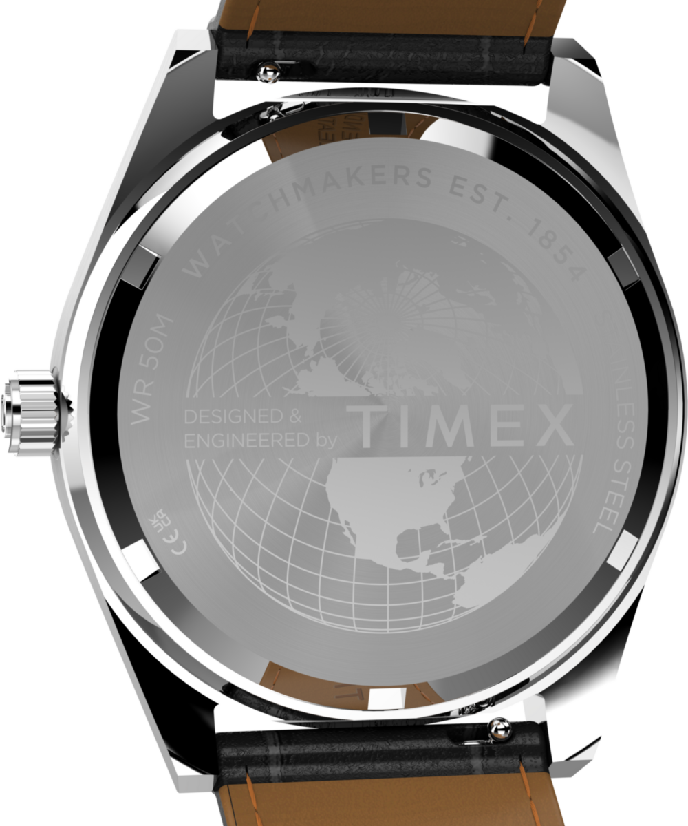 Q Timex Red Vega 1978 Reissue 38mm Leather Strap Watch - Image 4