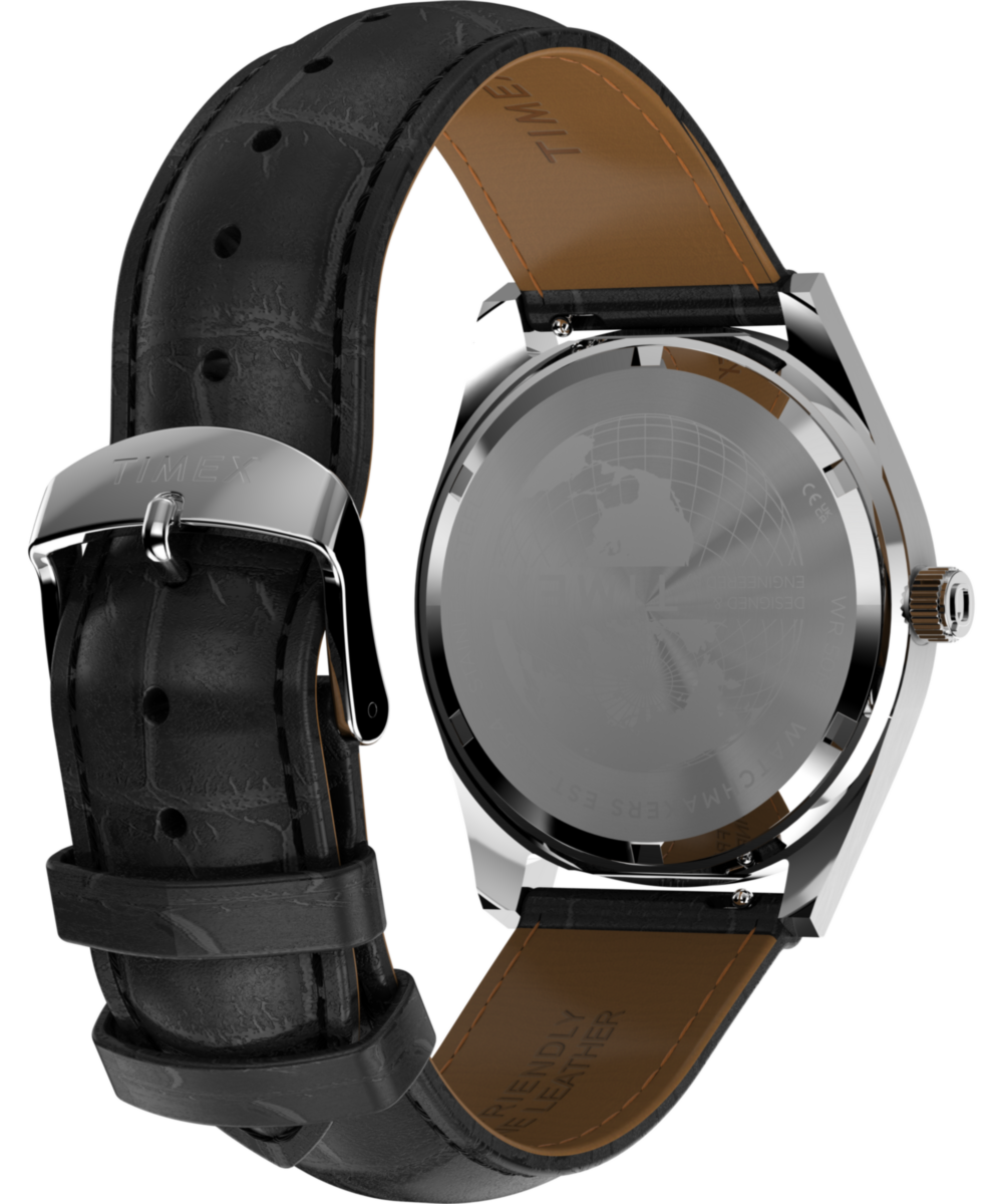 Q Timex Red Vega 1978 Reissue 38mm Leather Strap Watch - Image 5
