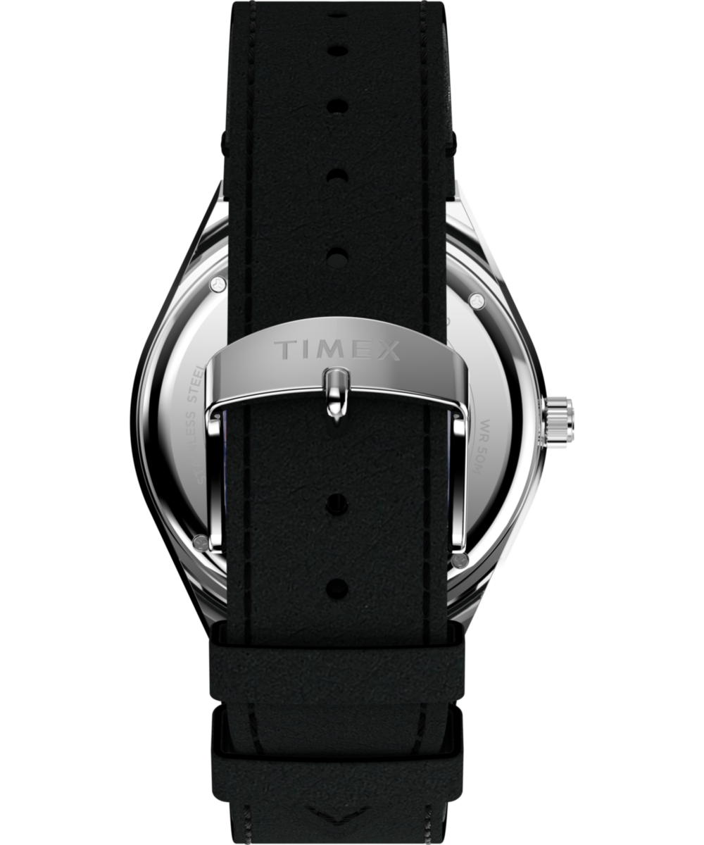 Q Timex NASA 40mm Leather Strap Watch - Image 4
