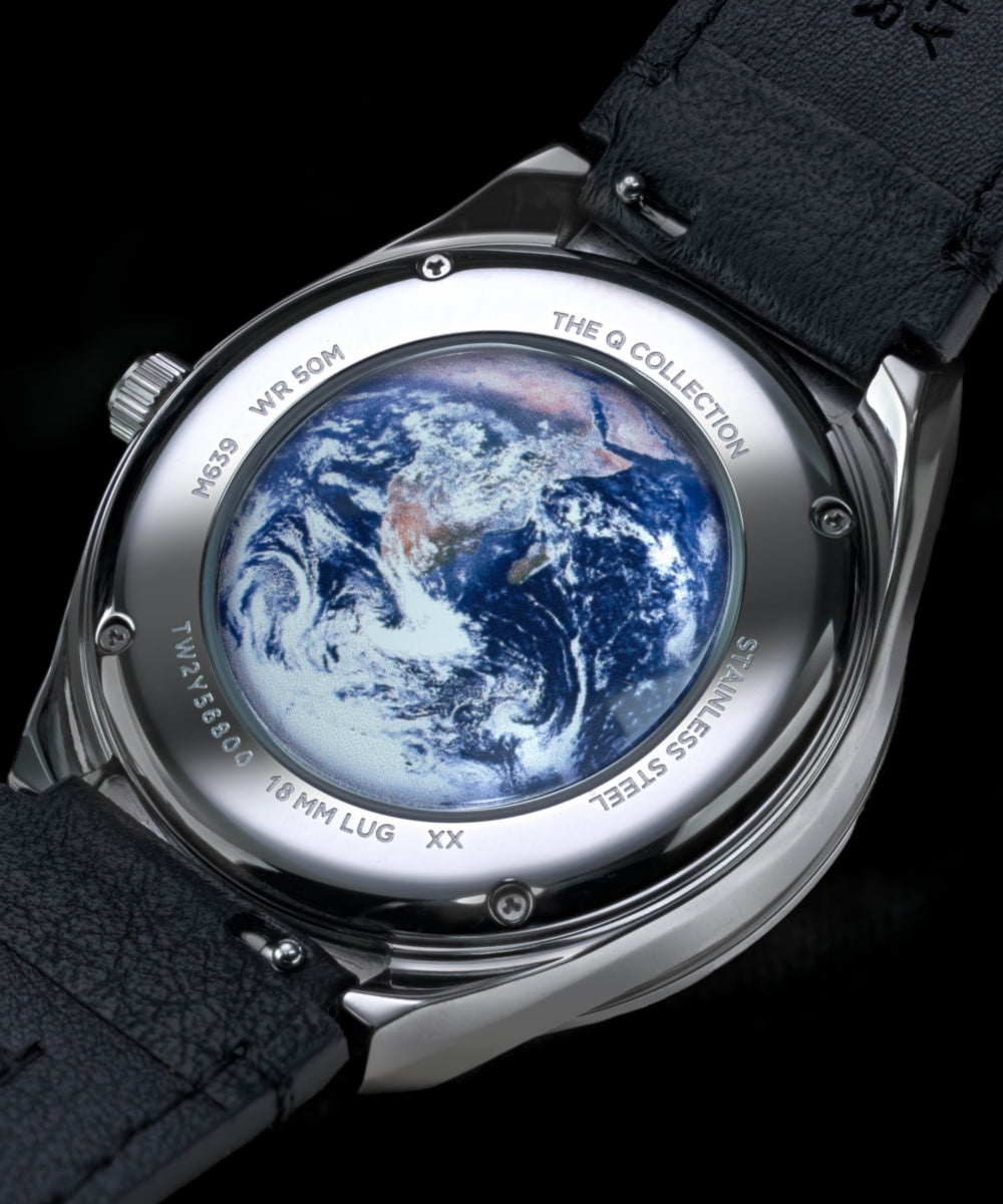 Q Timex NASA 40mm Leather Strap Watch - Image 7