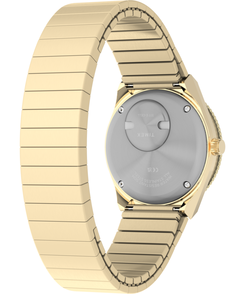 Q Timex® Mini 30mm Stainless Steel Expansion Band Watch - Image 6
