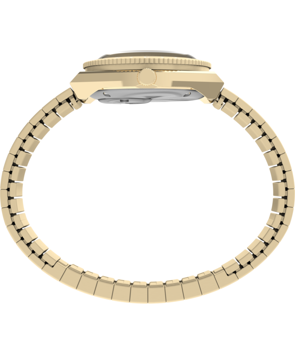 Q Timex® Mini 30mm Stainless Steel Expansion Band Watch - Image 3