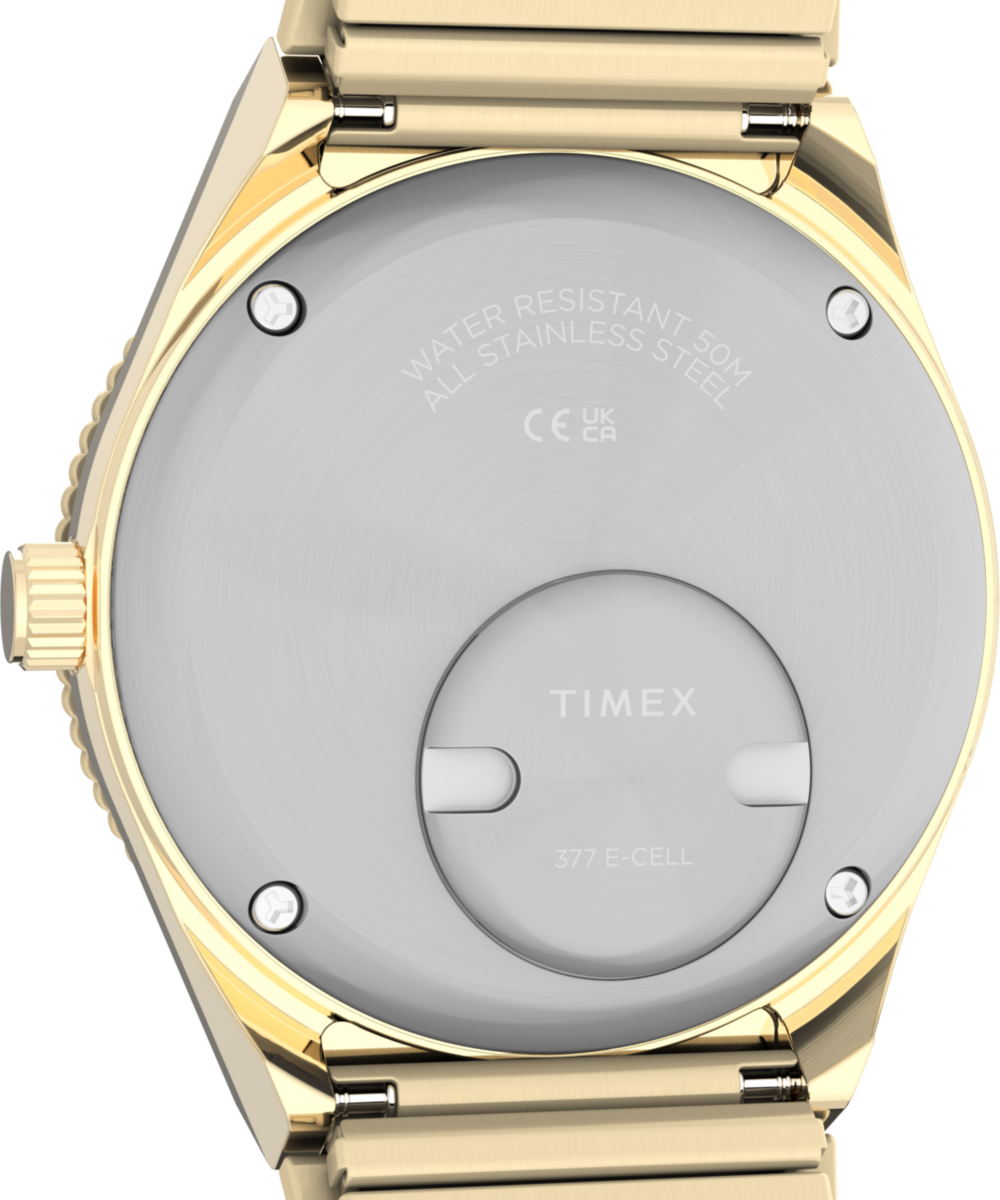 Q Timex® Mini 30mm Stainless Steel Expansion Band Watch - Image 5