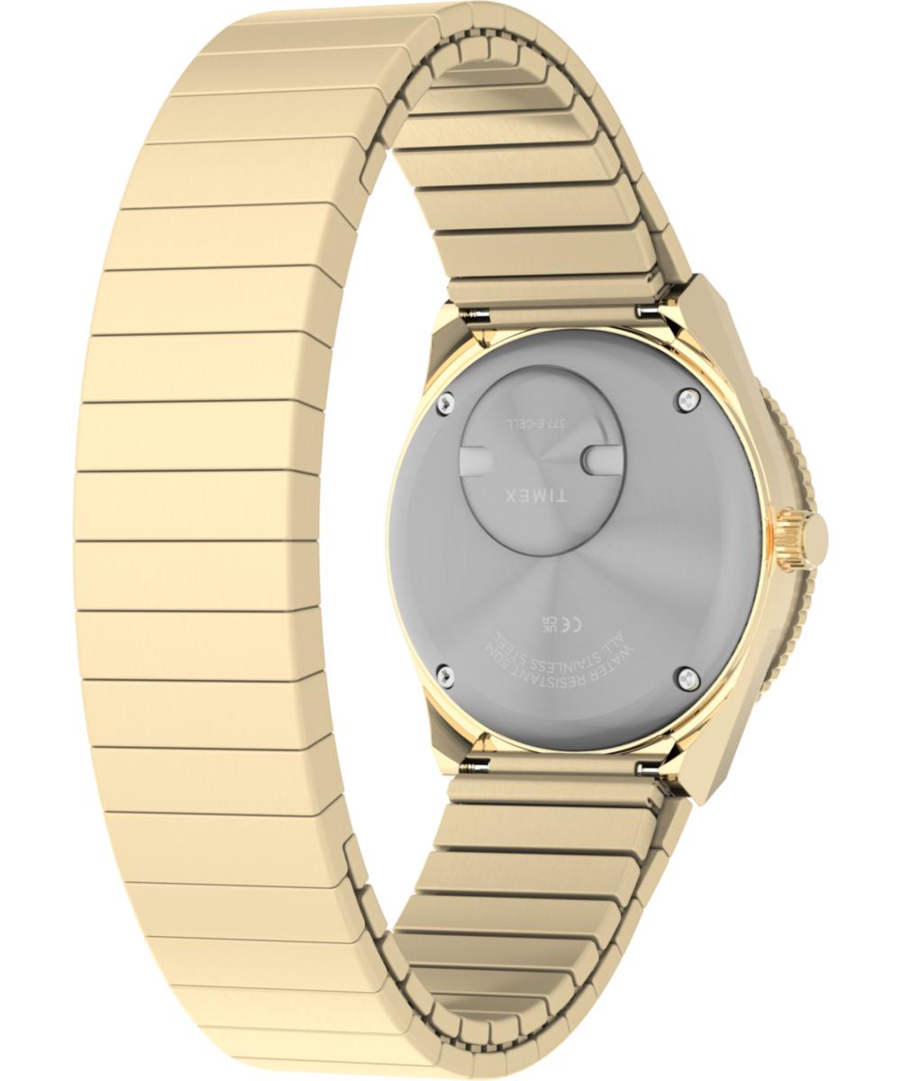 Q Timex® Mini 30mm Stainless Steel Expansion Band Watch - Image 6