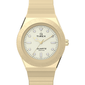 Q Timex® Mini 30mm Stainless Steel Expansion Band Watch