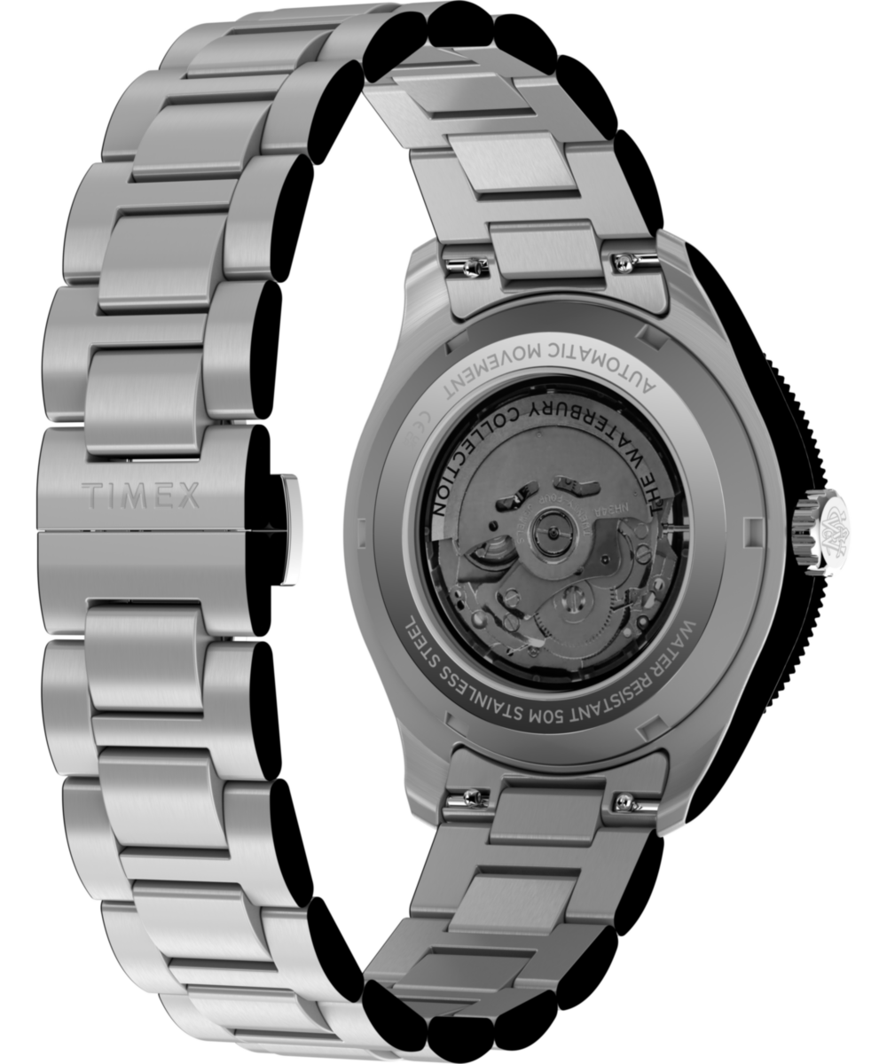 Waterbury Heritage Automatic GMT 41.5mm Stainless Steel Bracelet Watch - Image 5