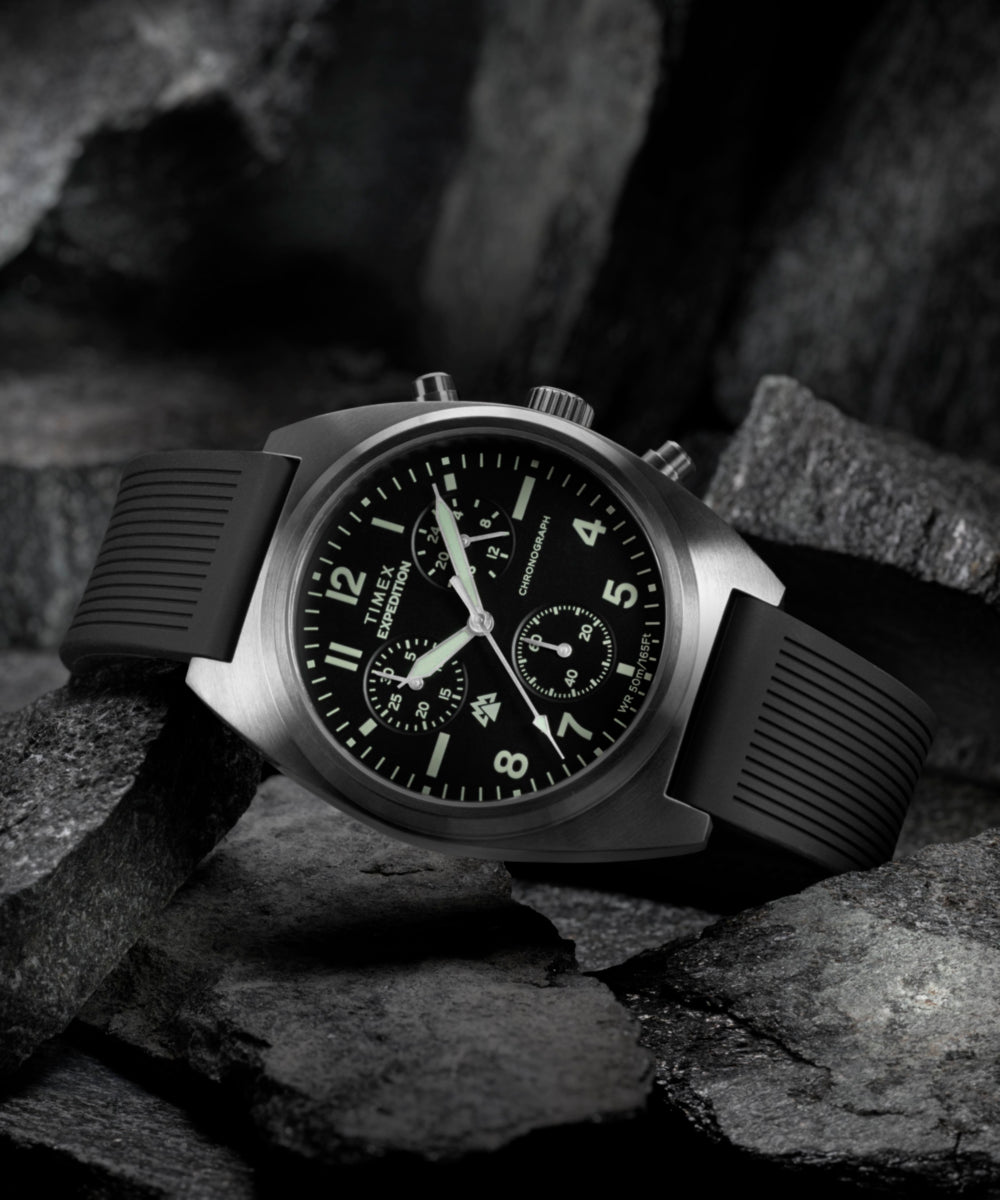 Expedition® Capstone Chronograph 41mm Silicone Strap Watch - Image 7