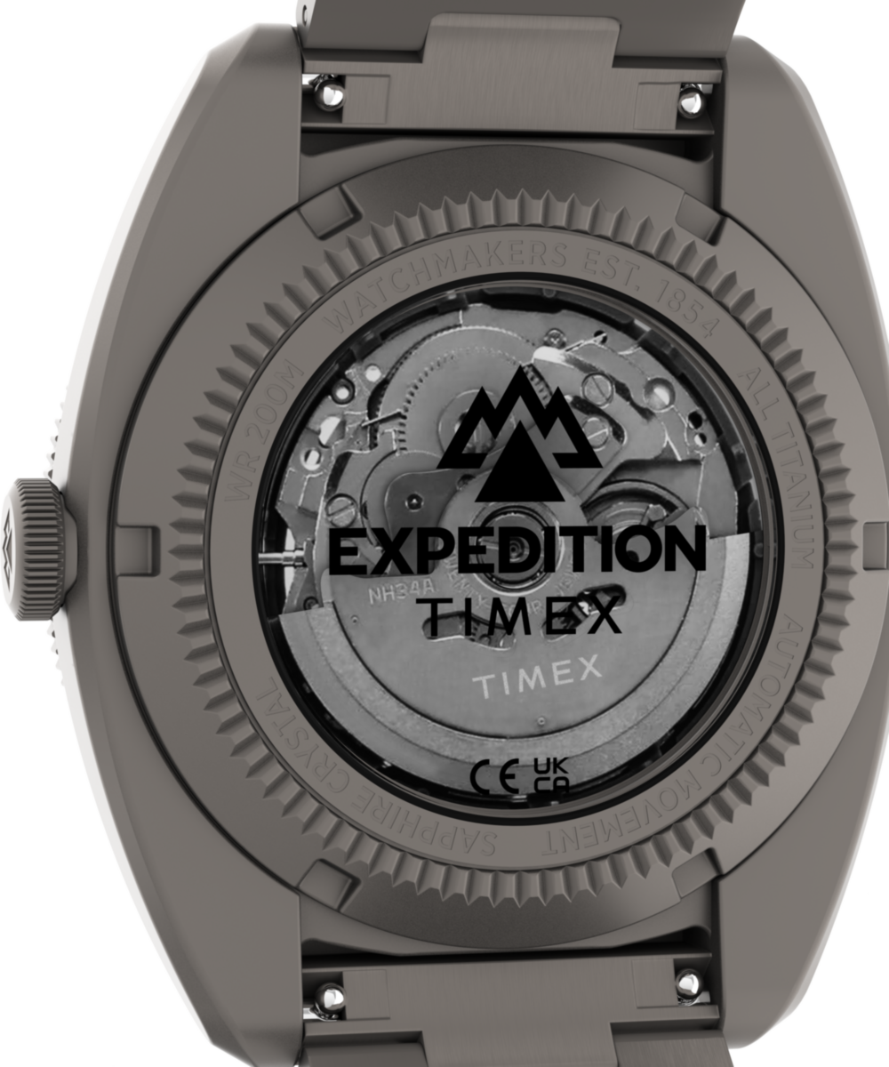 Expedition® Pioneer Titanium Automatic GMT 41mm Titanium Bracelet Watch - Image 5