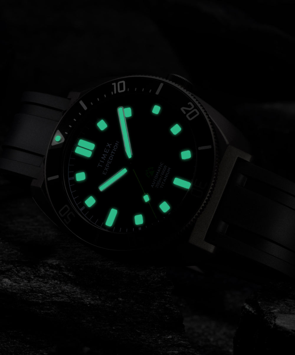 Expedition® Pioneer Titanium Automatic 41mm HNBR Synthetic Rubber Strap Watch - Image 9