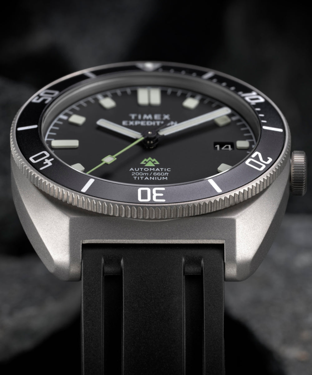Expedition® Pioneer Titanium Automatic 41mm HNBR Synthetic Rubber Strap Watch - Image 8
