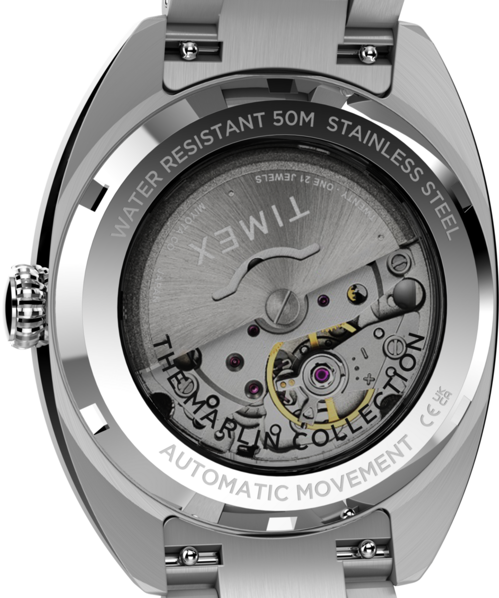 Marlin® Draper Automatic 37mm Stainless Steel Bracelet Watch - Image 5