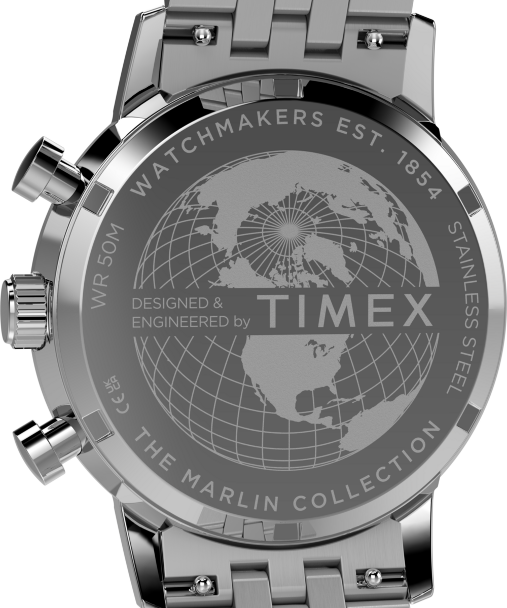 Marlin® Chronograph Tachymeter 40mm Stainless Steel Bracelet Watch - Image 4