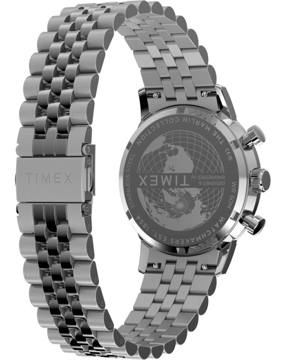 Marlin® Chronograph Tachymeter 40mm Stainless Steel Bracelet Watch - Image 5