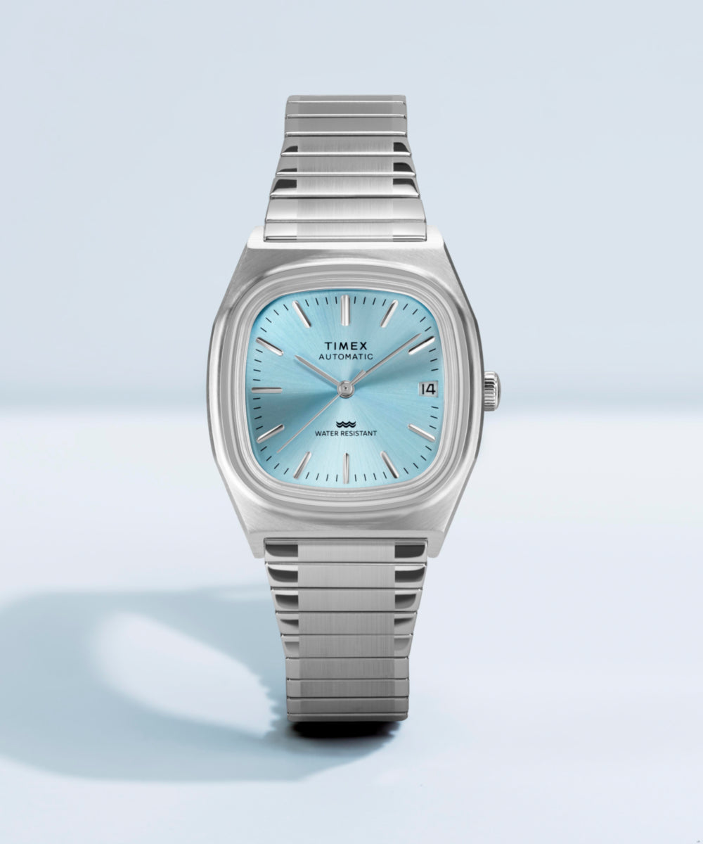 Timex® Automatic 1983 E Line 34mm Stainless Steel Expansion Band Watch - Image 8