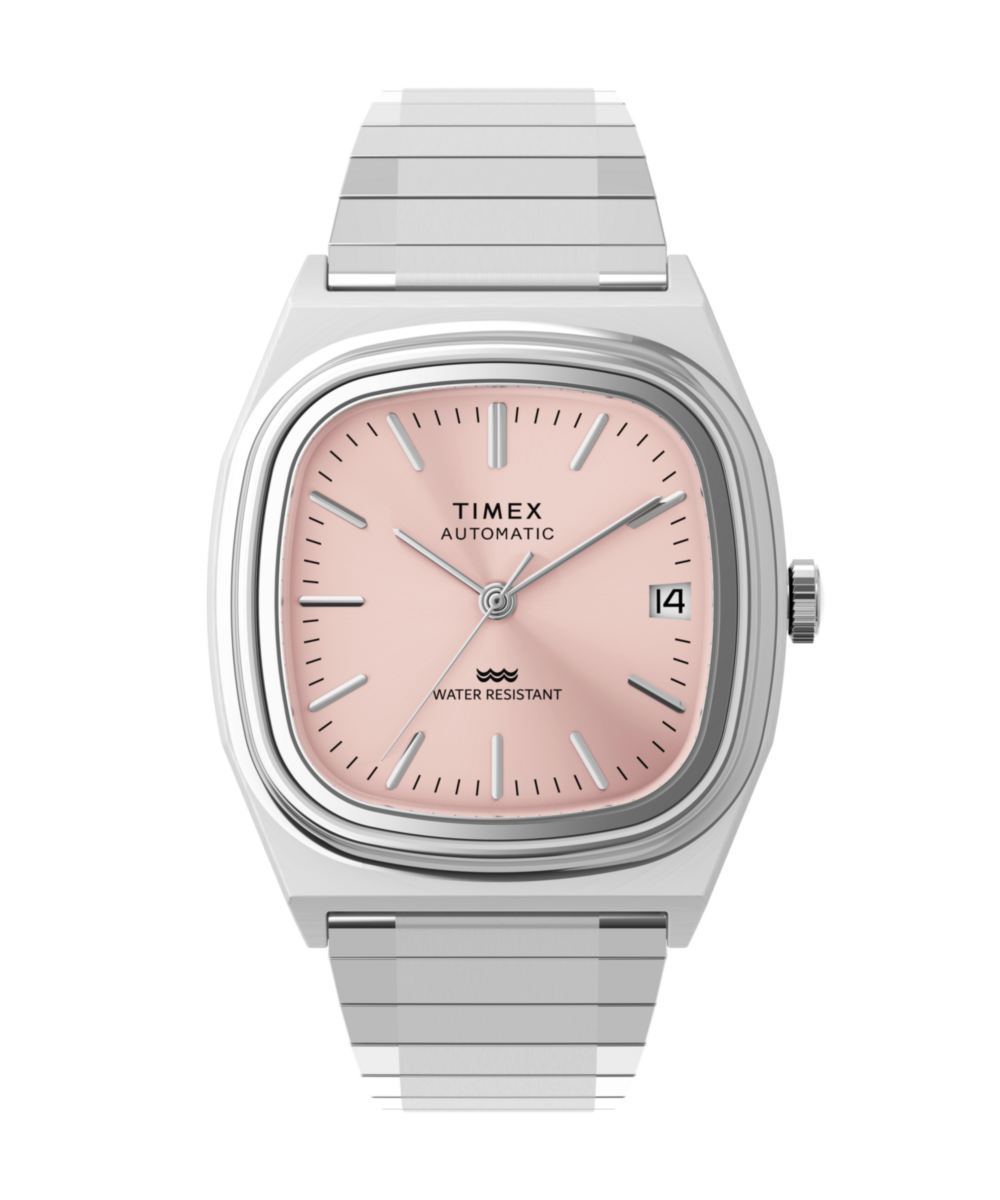 Timex® Automatic 1983 E Line 34mm Stainless Steel Expansion Band Watch