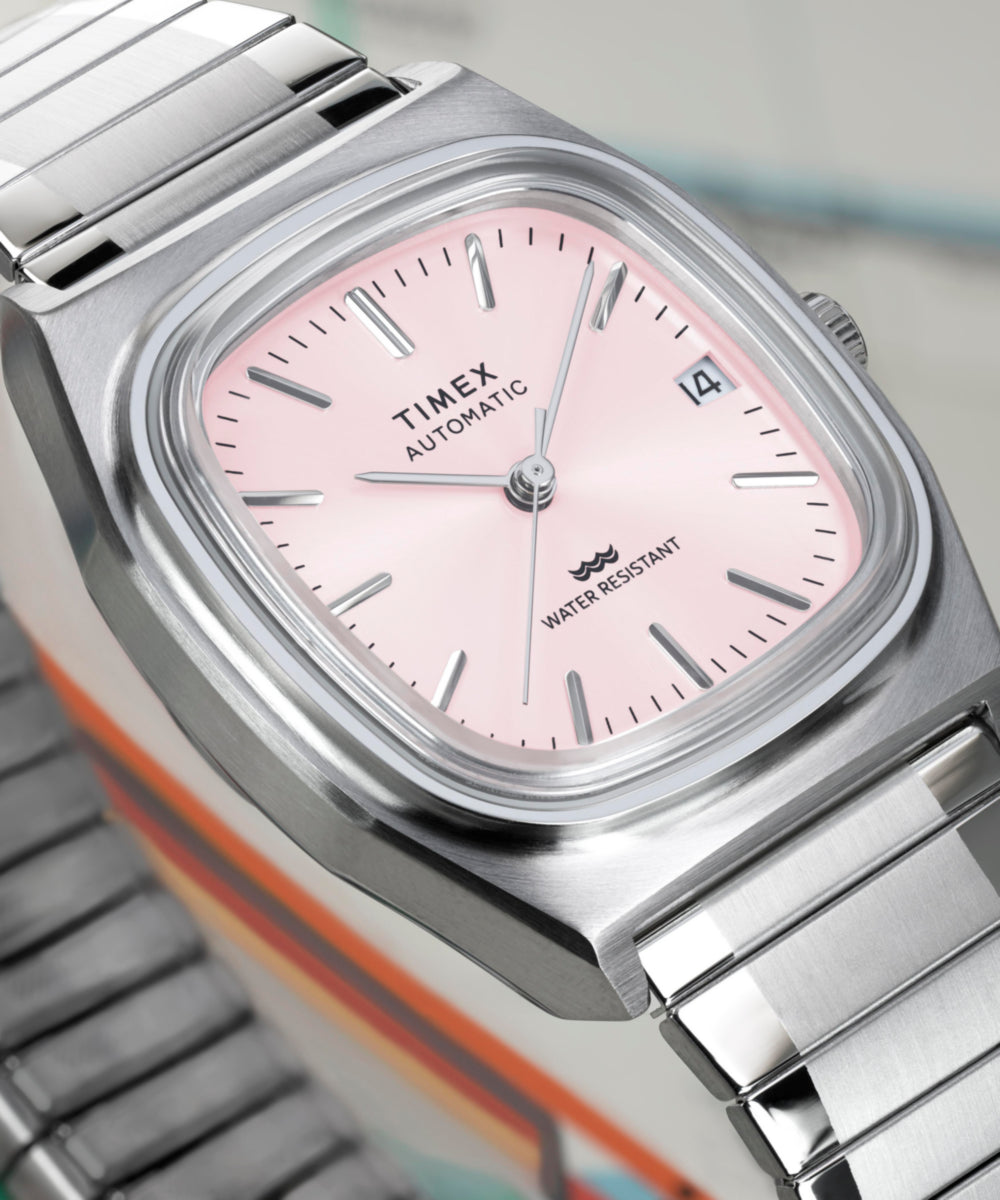 Timex® Automatic 1983 E Line 34mm Stainless Steel Expansion Band Watch - Image 7