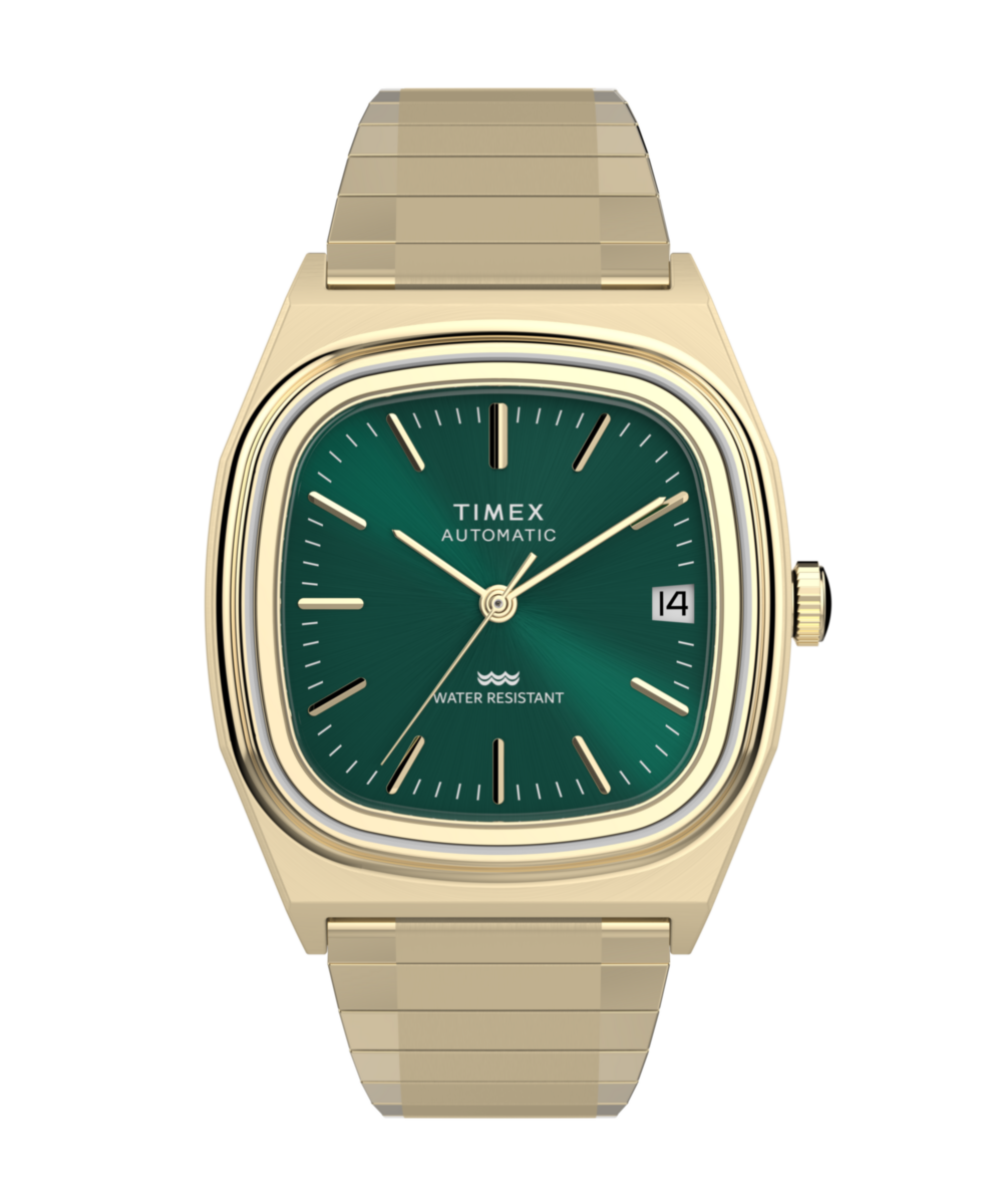 Timex® Automatic 1983 E Line 34mm Stainless Steel Expansion Band Watch
