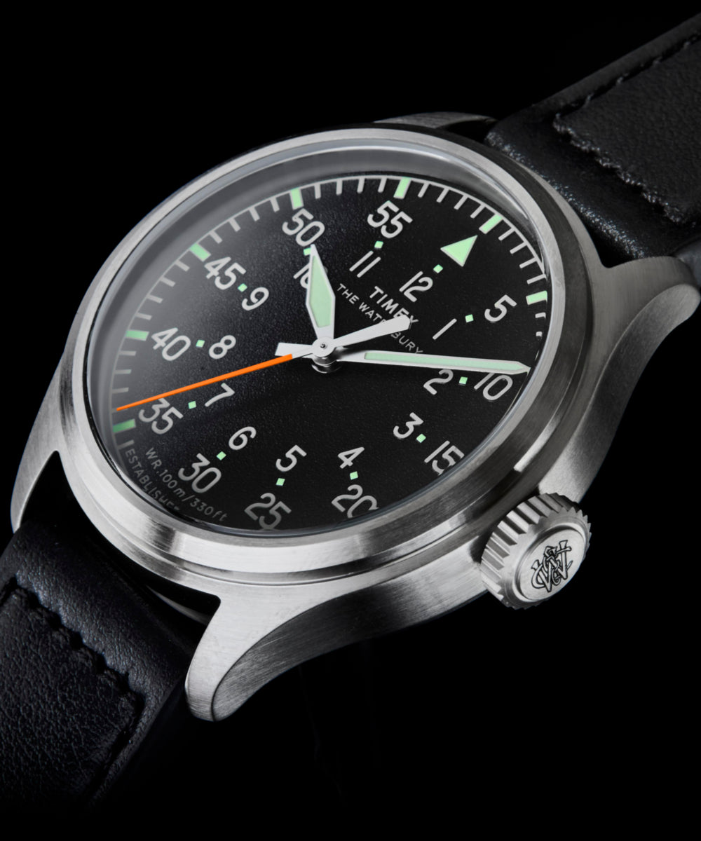 Waterbury Ace 41mm Leather Strap Watch - Image 7