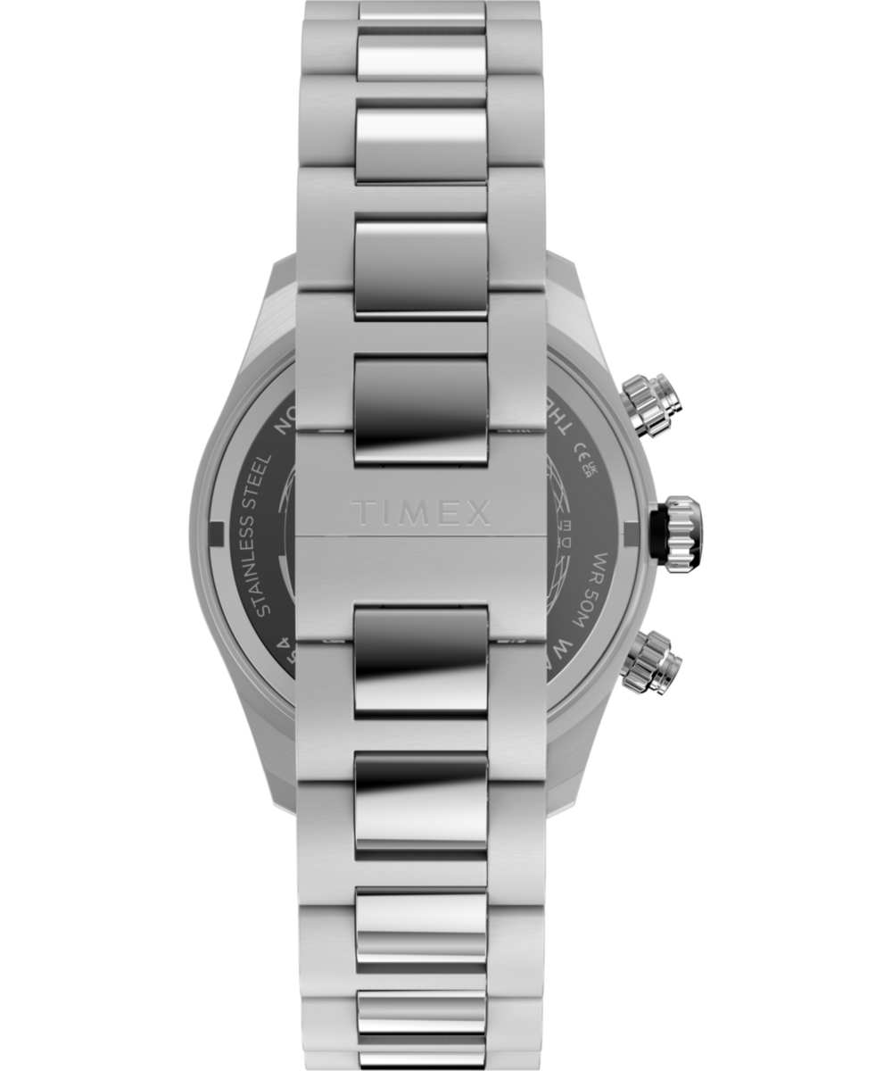 Waterbury Heritage Chronograph 39mm Stainless Steel Bracelet Watch - Image 4