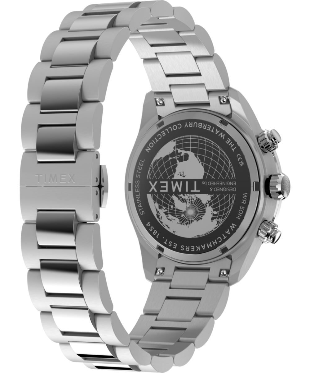 Waterbury Heritage Chronograph 39mm Stainless Steel Bracelet Watch - Image 6