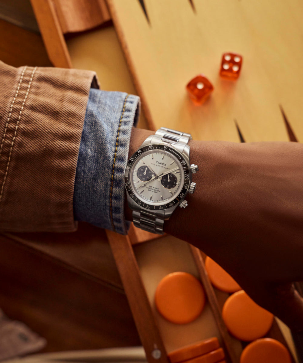 Waterbury Heritage Chronograph 39mm Stainless Steel Bracelet Watch - Image 2