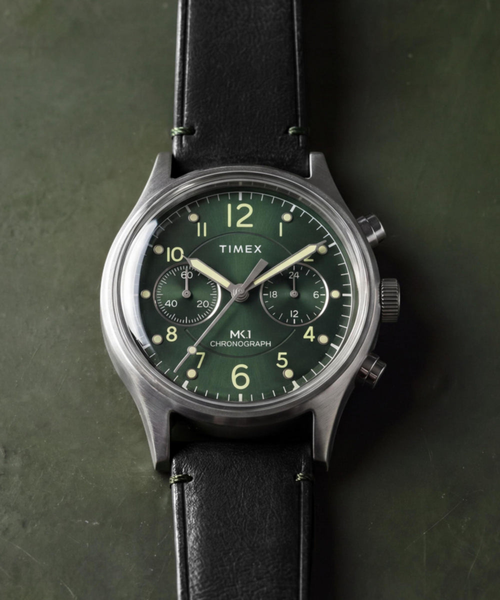 MK1® Chronograph 40mm Leather Strap Watch - Image 7