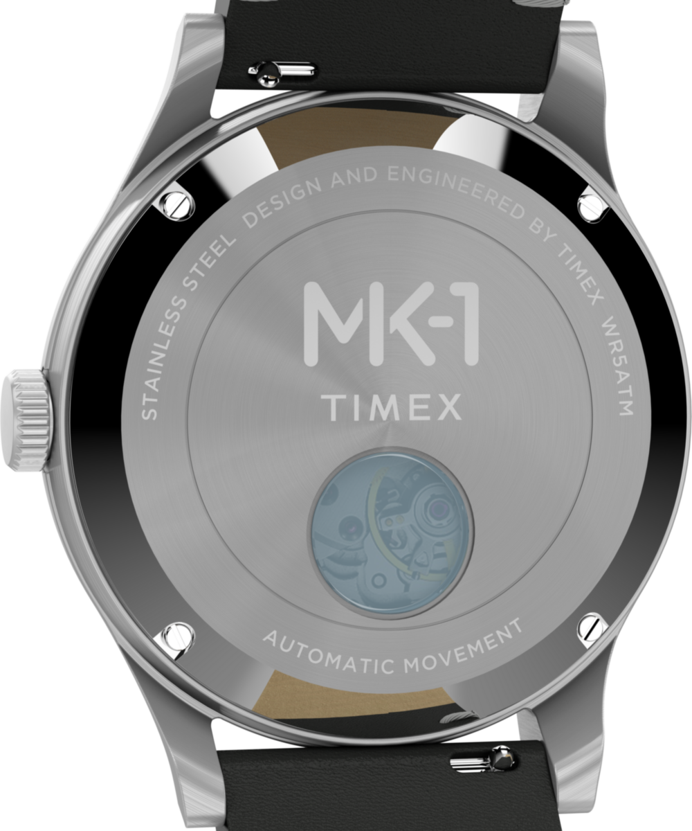 Timex MK1 Automatic 40mm Leather Strap Watch - Image 6