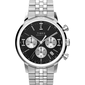 Marlin® Quartz Chrono 40mm Stainless Steel Bracelet Watch