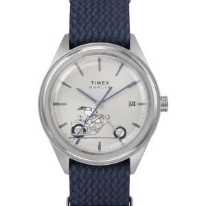 Peanuts® x Timex Marlin® Jet Automatic Easy Rider 38mm Fabric Strap Watch